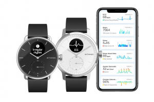 Withings Scanwatch 42mm aktivitásmérő óra fekete (HWA09-model 4-All-Int)